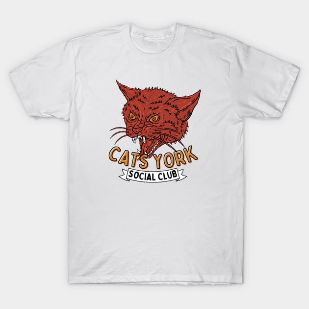Cats York Social Club T-Shirt by Bodega Cats of New York
